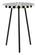 Flare Side Table Black & White by Zuo Modern
