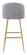 Cozy Bar Chair Gray by Zuo Modern