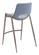 Desi Counter Chair (Set of 2) Gray by Zuo Modern