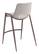 Desi Counter Chair (Set of 2) Beige by Zuo Modern