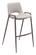 Desi Bar Chair (Set of 2) Beige by Zuo Modern