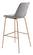 Tony Bar Chair Gray & Gold by Zuo Modern