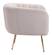 Deco Accent Chair Beige & Gold by Zuo Modern