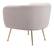 Deco Accent Chair Beige & Gold by Zuo Modern