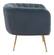 Deco Accent Chair Gray & Gold by Zuo Modern