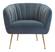 Deco Accent Chair Gray & Gold by Zuo Modern