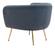Deco Accent Chair Gray & Gold by Zuo Modern