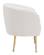 Sherpa Accent Chair Beige & Gold by Zuo Modern
