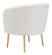 Sherpa Accent Chair Beige & Gold by Zuo Modern