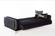 Carlino 3 Seat Sleeper Sofa Bed Napoly Black by Bellona