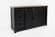 Madison County Vintage Black 60 Inch Barn Door Server by Jofran Furniture