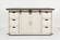 Madison County Vintage White 60 Inch Barn Door Server by Jofran Furniture