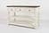 Madison County Vintage White Sofa/Media Table by Jofran Furniture