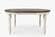 Madison County Vintage White Round to Oval Dining Table by Jofran Furniture