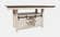 Madison County Vintage White High/Low Dining Table by Jofran Furniture