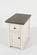 Madison County Vintage White Chairside Table by Jofran Furniture