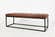Global Archive Saddle Leather Ottoman by Jofran Furniture