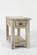 Artisan's Craft Washed Grey Chairside Table by Jofran Furniture
