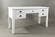 Artisan's Craft Weathered White 5-Drawer Desk by Jofran Furniture