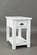 Artisan's Craft Weathered White Chairside Table by Jofran Furniture