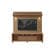 Cabrini Maple Cream & Off White TV Stand and Floating Wall TV Panel w/1.8 LED Lights by Manhattan Comfort