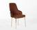 Montego 6166 Dining Chair Set of 2 (Dark Brick/Montego) by Bellona