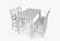 Simplicity Dove Counter Height Dining Table by Jofran Furniture