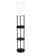 Charging Station Shelf Floor lamp (Black) by Adesso Furniture