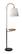 Jeffrey Shelf Floor Lamp (Black/Brass) by Adesso Furniture