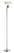 Swivel Floor Lamp (Brushed Steel) by Adesso Furniture