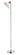 Swivel Floor Lamp (Brushed Steel) by Adesso Furniture