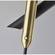 Vega LED Torchiere (Black/Brass) by Adesso Furniture
