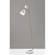 Oscar Floor Lamp (White/Brass) by Adesso Furniture