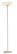 Harper Floor Lamp (Brushed Steel/White Linen) by Adesso Furniture