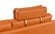533 Orange Leather Sectional by ESF