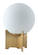 Pearl Table Lamp White & Brushed Bronze by Zuo Modern