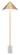 Bianca Floor Lamp Gold & White by Zuo Modern