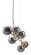 Gisela Ceiling Lamp Gold by Zuo Modern
