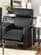 600181 Push Back Chair Recliner Black Vinyl by Coaster