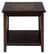 Baroque Brown End Table with Mosaic Tile Inlay by Jofran Furniture