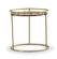 Modrest Gilcrest - Glam Brown and Gold Marble End Table by VIG Furniture