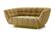 Divani Casa Granby - Glam Mustard and Gold Fabric Loveseat by VIG Furniture