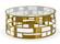 Modrest Kudo - Glam Clear Glass and Gold Glass Coffee Table by VIG Furniture