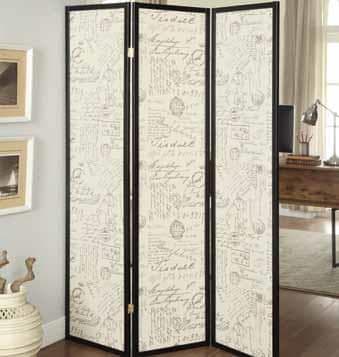900074 3-Panel Room Divider by Coaster