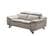 973 Gray Leather Loveseat by ESF