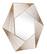 Aspect Hexagonal Mirror Gold by Zuo Modern