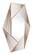 Aspect Hexagonal Mirror Gold by Zuo Modern