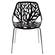 Asbury Modern Black Dining Chair w/Chromed Legs (Set of 2) by LeisureMod