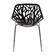 Asbury Modern Black Dining Chair w/Chromed Legs (Set of 2) by LeisureMod