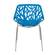Asbury Modern Blue Dining Chair w/Chromed Legs (Set of 4) by LeisureMod